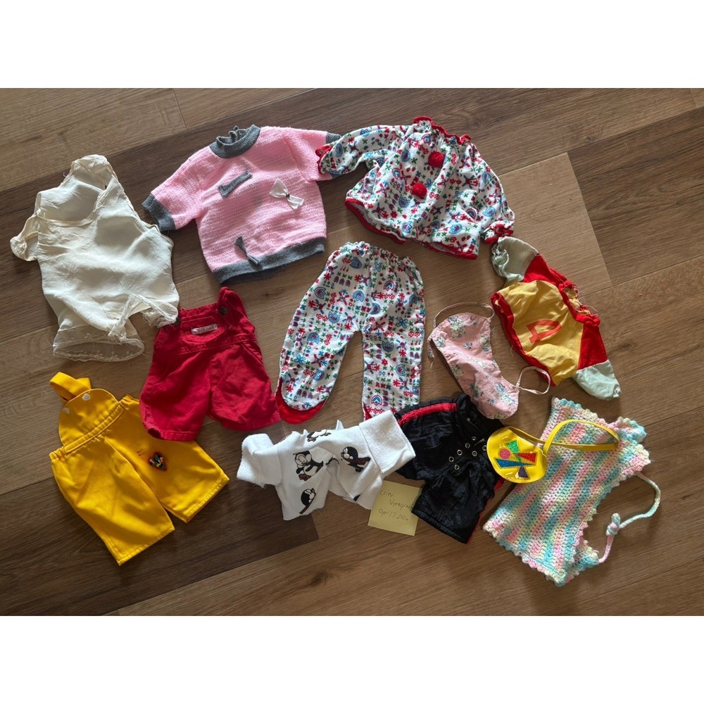 Lot of Vintage Cabbage Patch Kids Doll Clothes & Accesories Mixed Brands Etc